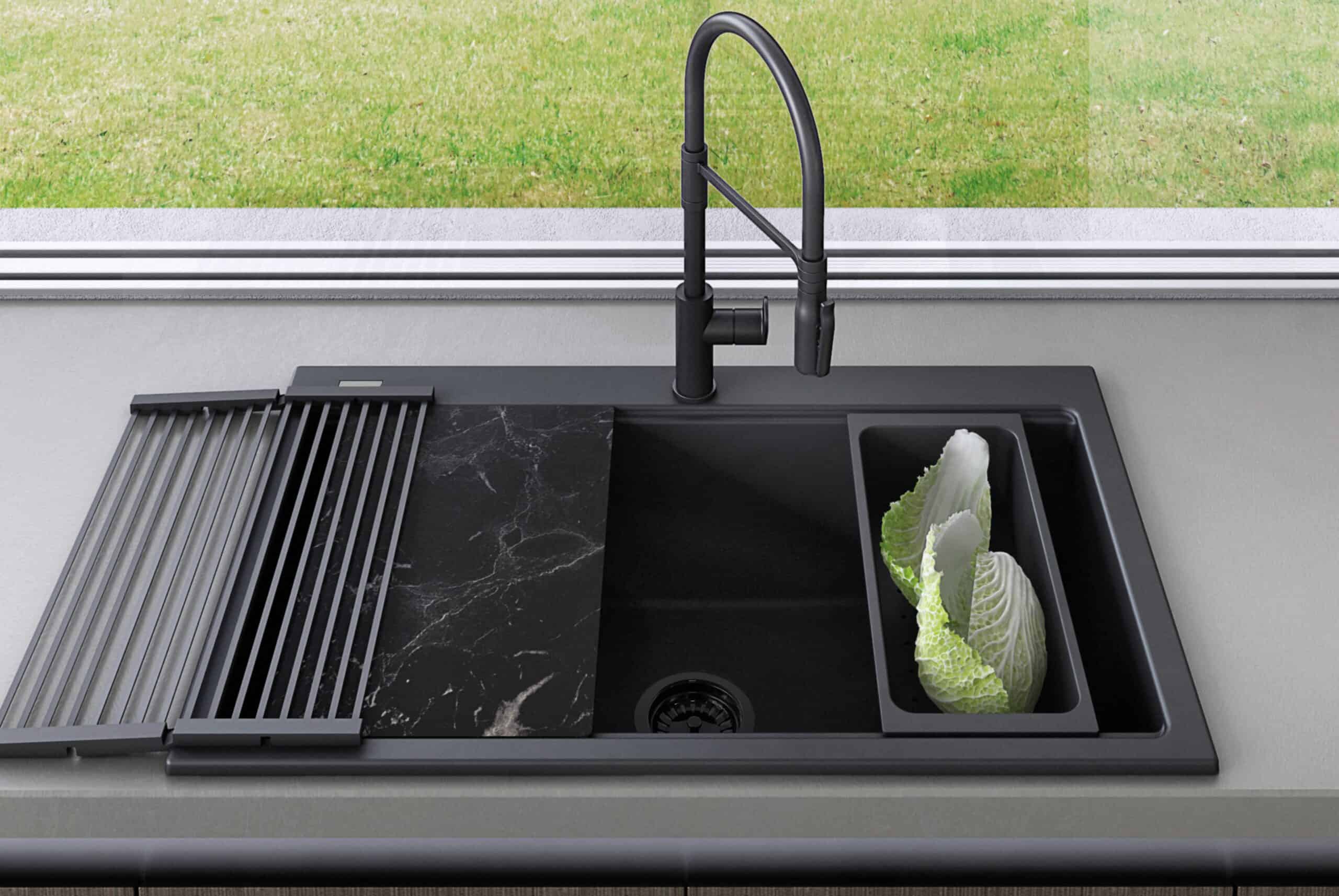 黑色厨房水槽：室内设计的流行趋势就是如此