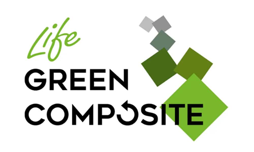 带有绿色方格的绿色生命复合标志