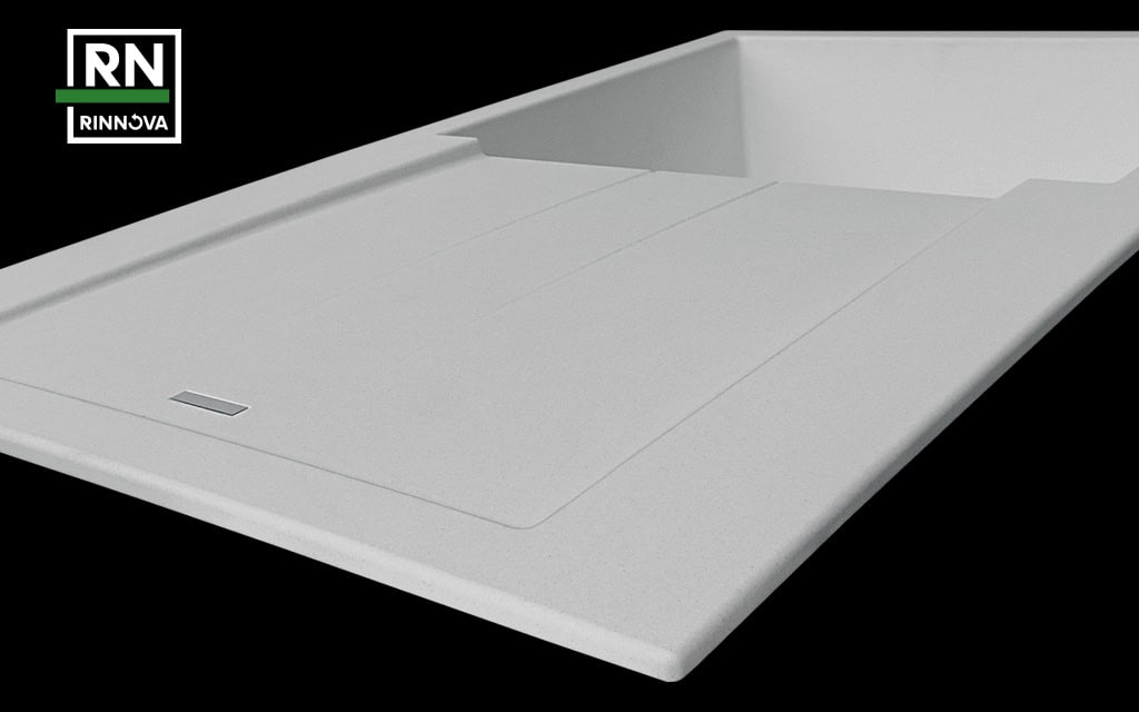 黑底白色现代淋浴盘