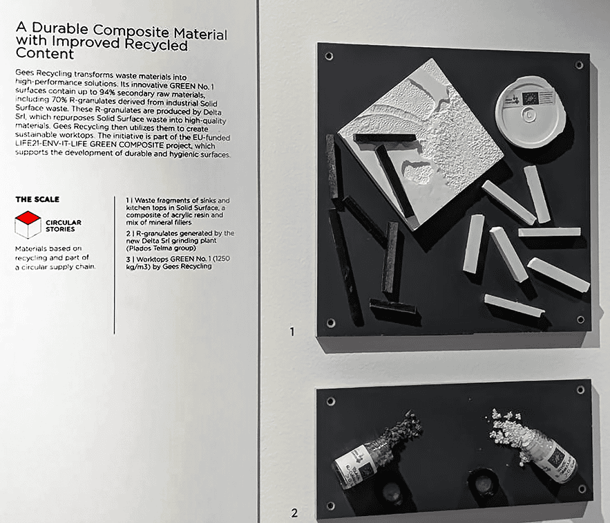经久耐用的复合材料，可回收成分更高。
